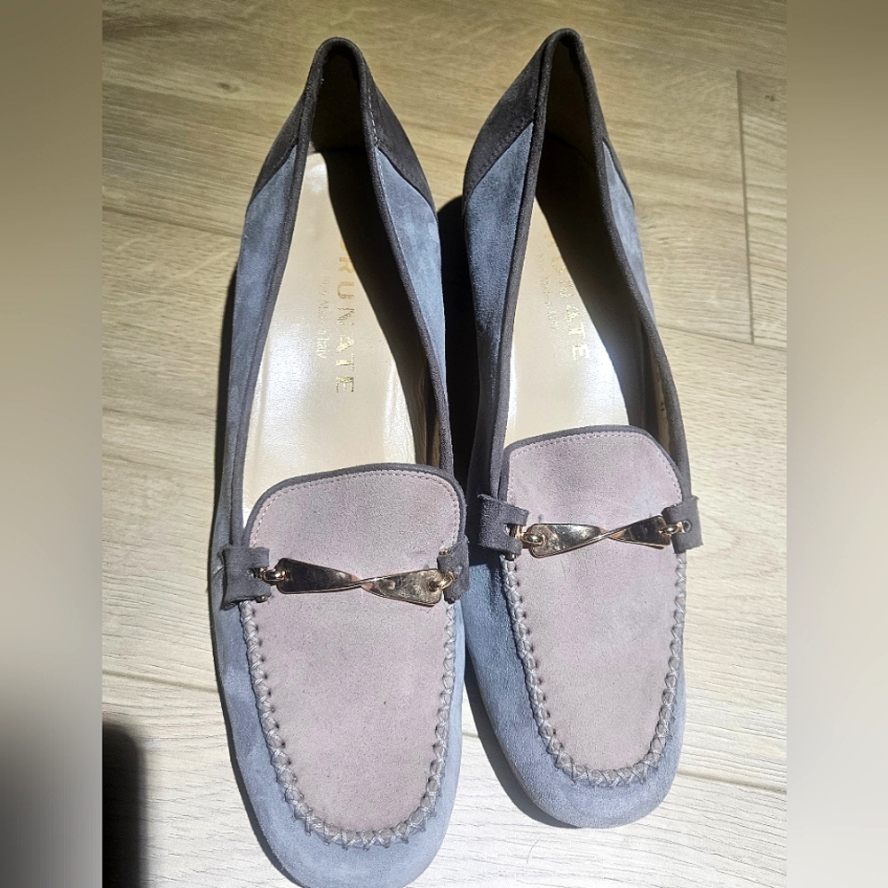 Vtg.Brunate Italian 3-Tone Women's Heal Loafers